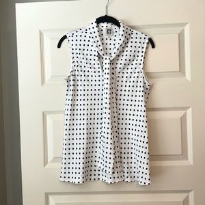 Anne Klein polka dot top